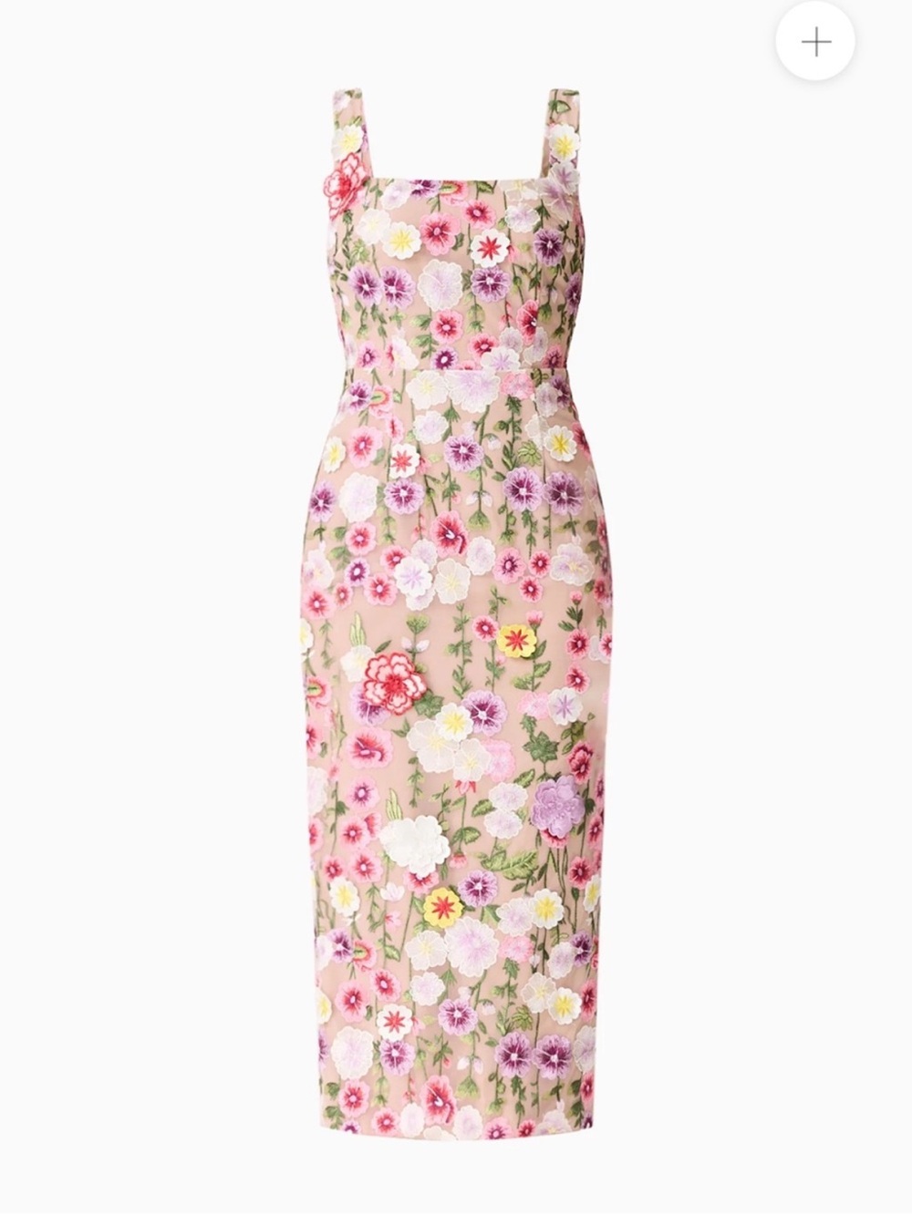elliatt neve 3d floral applique midi flower cocktail party dress size Small NEW - Picture 11 of 12